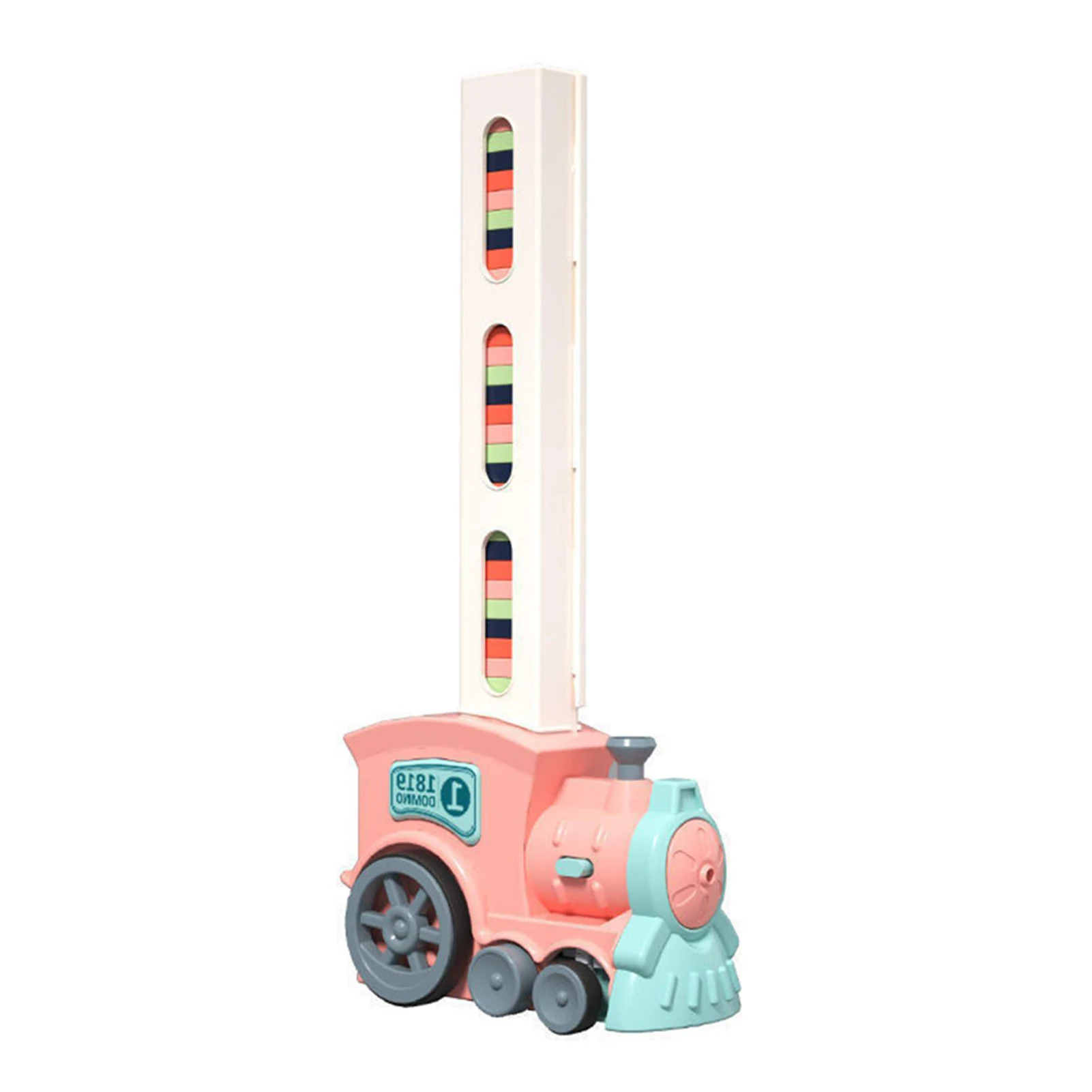 Juego de bloques de tren de piezas para niños, juguete de bloques de tren apilables de Material seguro, regalo de cumpleaños y Día de los niños, 40/80/100