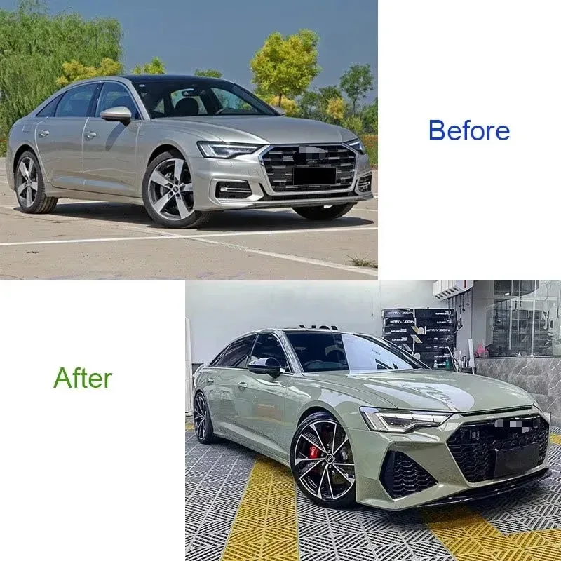 A6 S6 C8 4K Front Bumper Facelift RS6 C8 Car Bumper A6 S6 C8 4K Car Bodykit 2018 2019 2020 2021