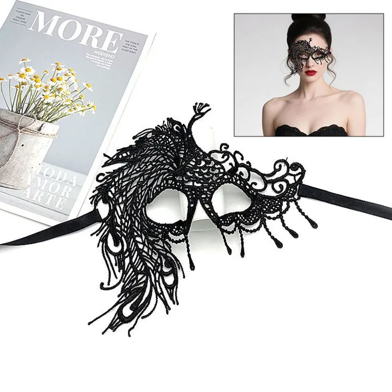 Sexy clothes accessories collars hollowed out cute lace neck rings water-soluble neck rings neck ring sets ball goggles Eye Mask