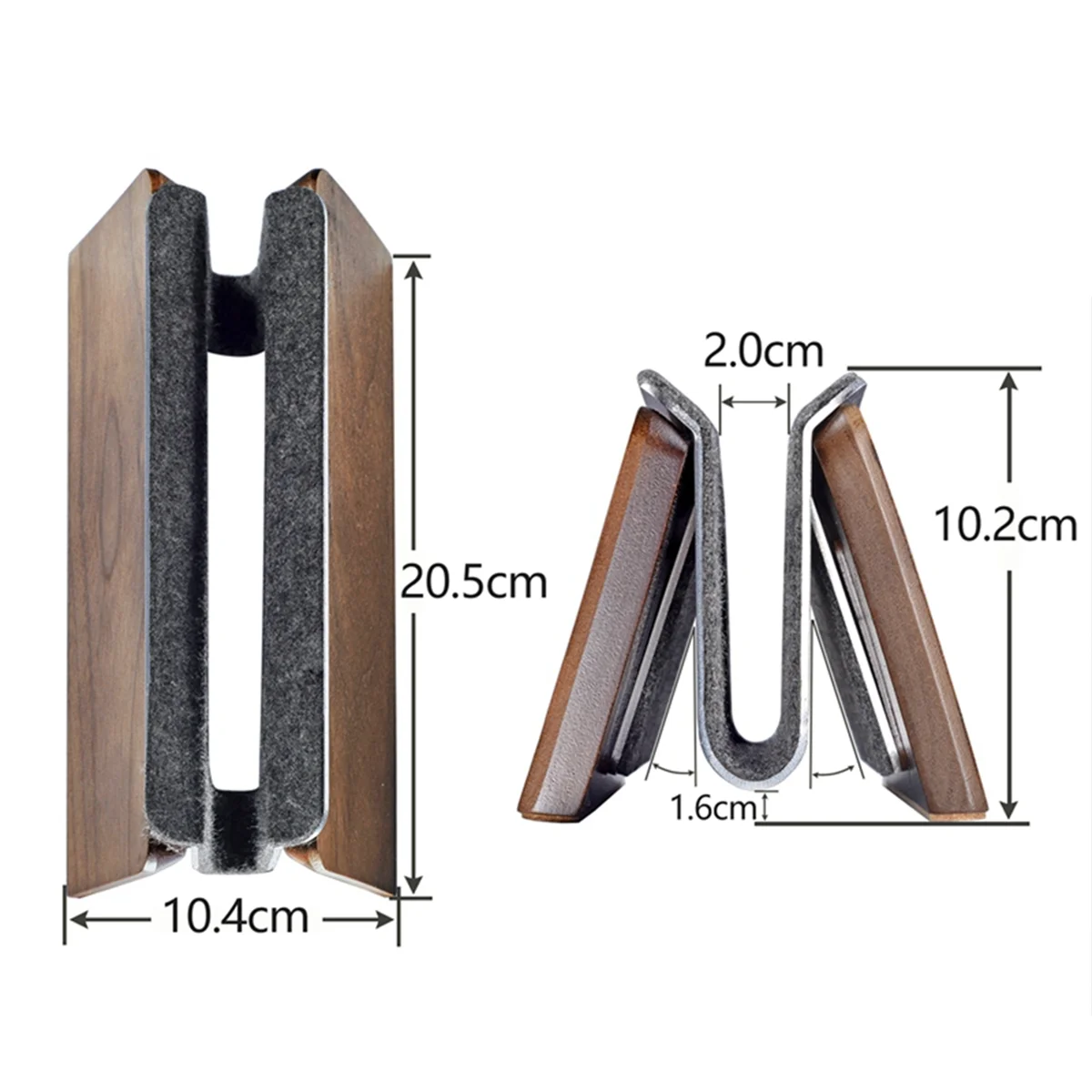 Walnut Vertical Laptop Storage Stand Tablet Stand Vertical Desktop Multifunction Convenient Cooling Base