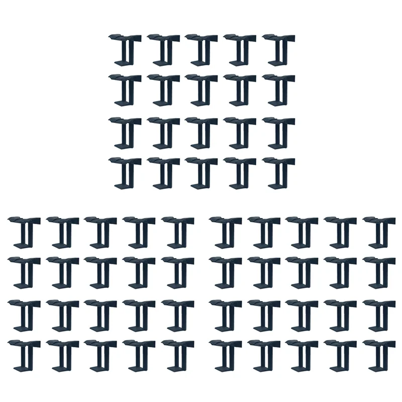 BHBD-60PCS Photovoltaic Panel Drainage Buckle Surface Plate Solar Panel Water Drain Clip For Solar Panel Draining Black 40Mm