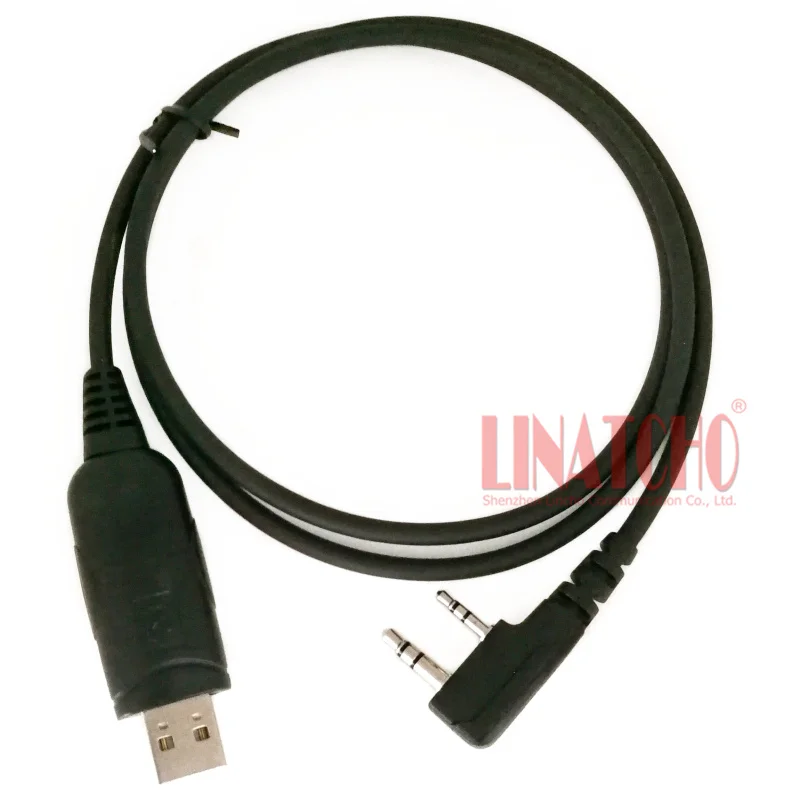 

2 Pins TK-2107 TK-3107 Baofeng 888S UV-5R Most Walkie Talkie K Plug USB Programming Cable