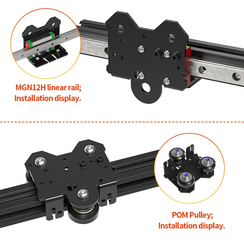 3D Printer Parts X Axis MK8 Linear Rails Extruder Direct Drive Ender3 Upgrade Kit Backplane Bracket Upgrade Kit For Ender 3/Cr10