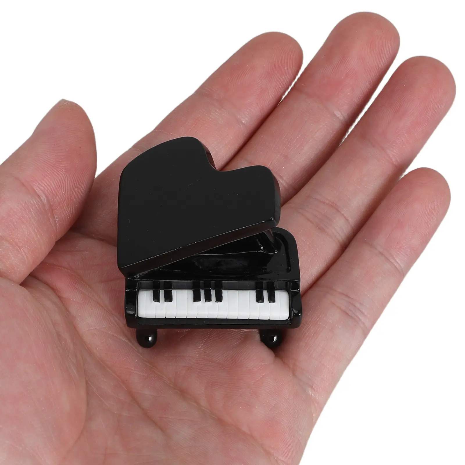 

10Pcs Miniature Piano Decorative Ornament Black Perfect for Dollhouse Music Instrument Collection Desktop Display Props Artistic