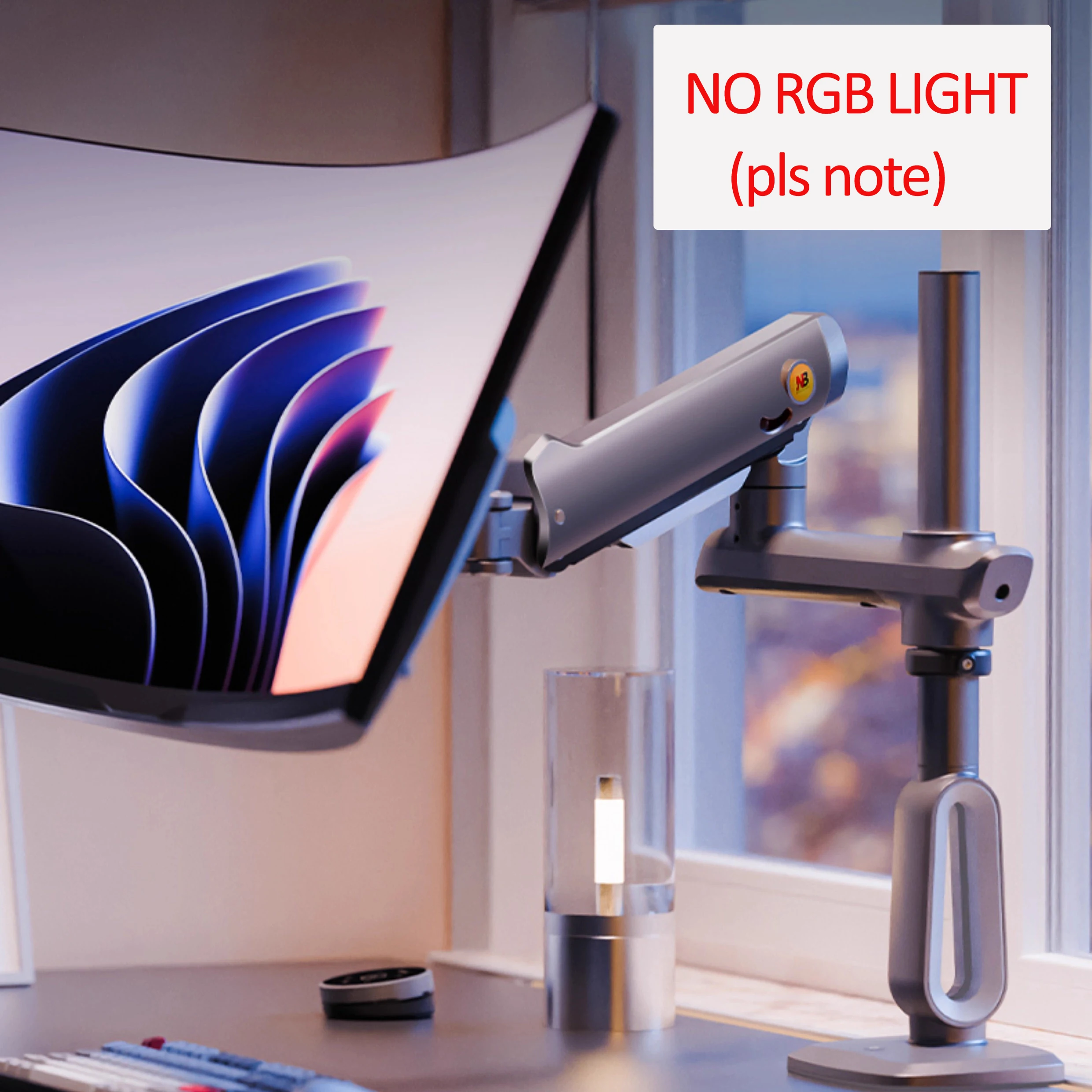 

NB S9 A7 NO RGB 27 "-50" Кронштейн игрового монитора Роботизированный механический пружинный кронштейн Настольная стойка Экран вращающийся алюминиевый зажим втулка