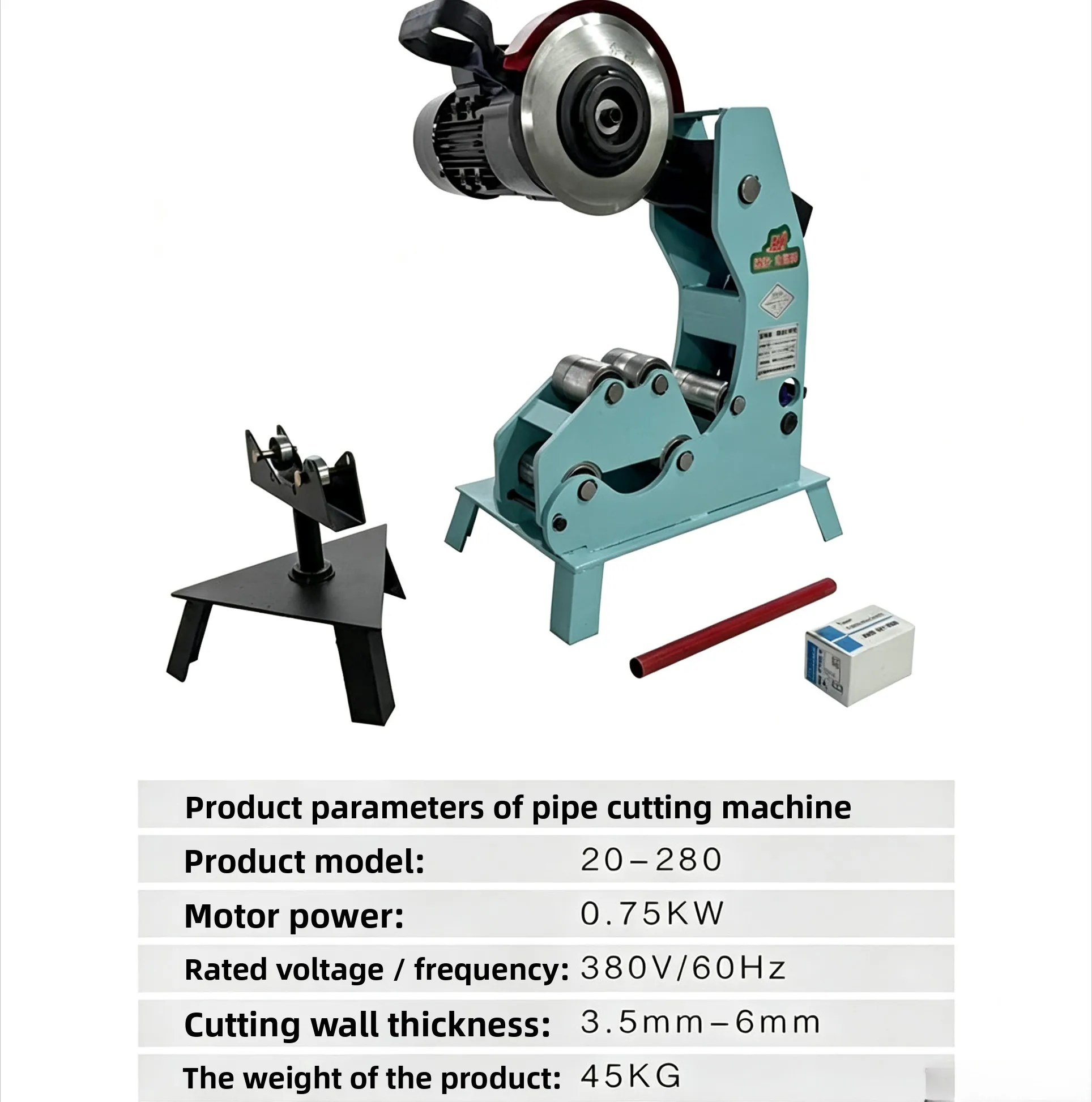 Electric Hydraulic Pipe Grooving Machine with Cutting and Hole Punching for Fire Protection Steel Pipe Automatic Heavy Duty