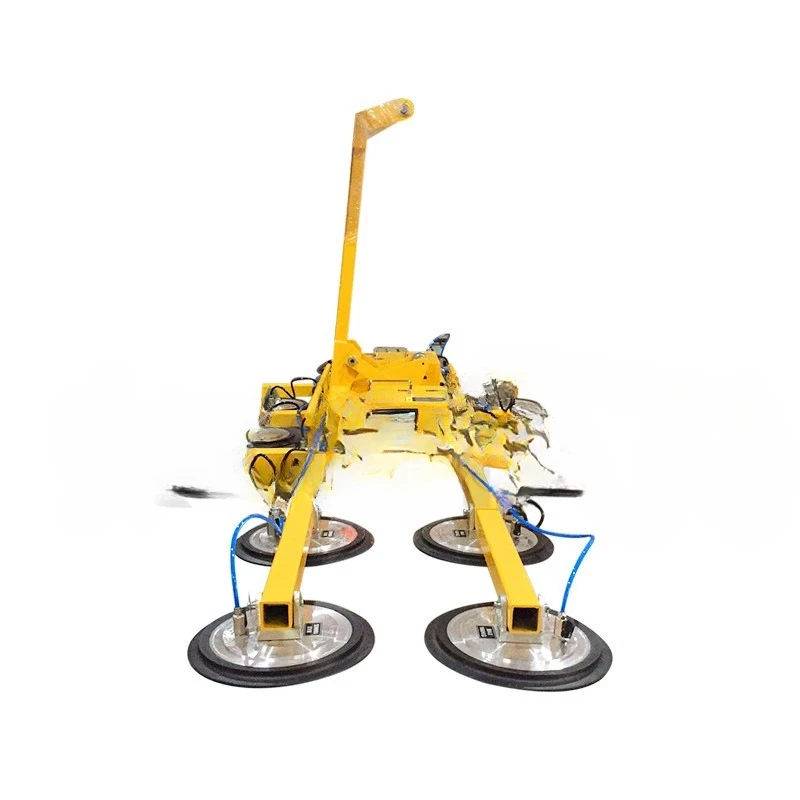 Intelligent double host electric glass vacuum crane can be flipped