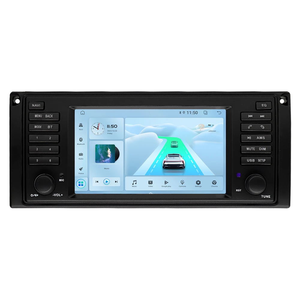 

STLF7inch Android Auto Touch Screen Built-in GPS Navigation Radio Stereo Wireless CarPlay Head Unit Car Video for BMWs E53 E39