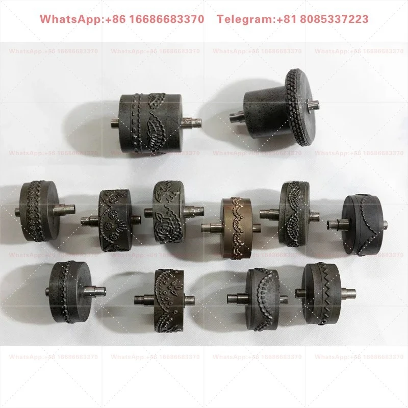 CUSTOMIZE LOGO DESIGN MATERIAL embossing ROLLER for Ultrasonic lace machine sewing machine Steel wheel mould