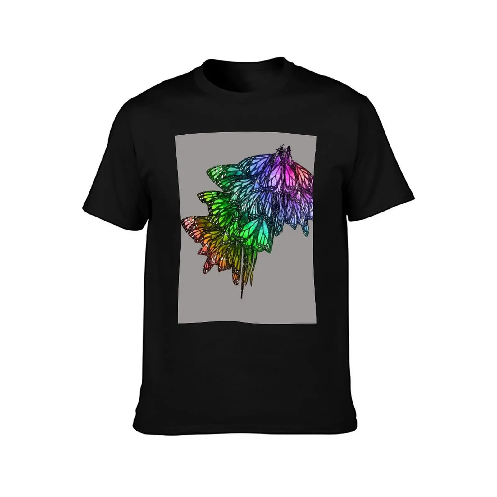 Rainbow Cluster T-Shirt sports fans vintage anime shirt cute clothes summer top men t shirts high quality