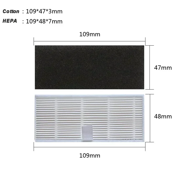 For Viomi S9 Side Brush HEPA Mops Dust Bag Robot Vacuum Filter Vacuum Cleaner Accessories Replacement