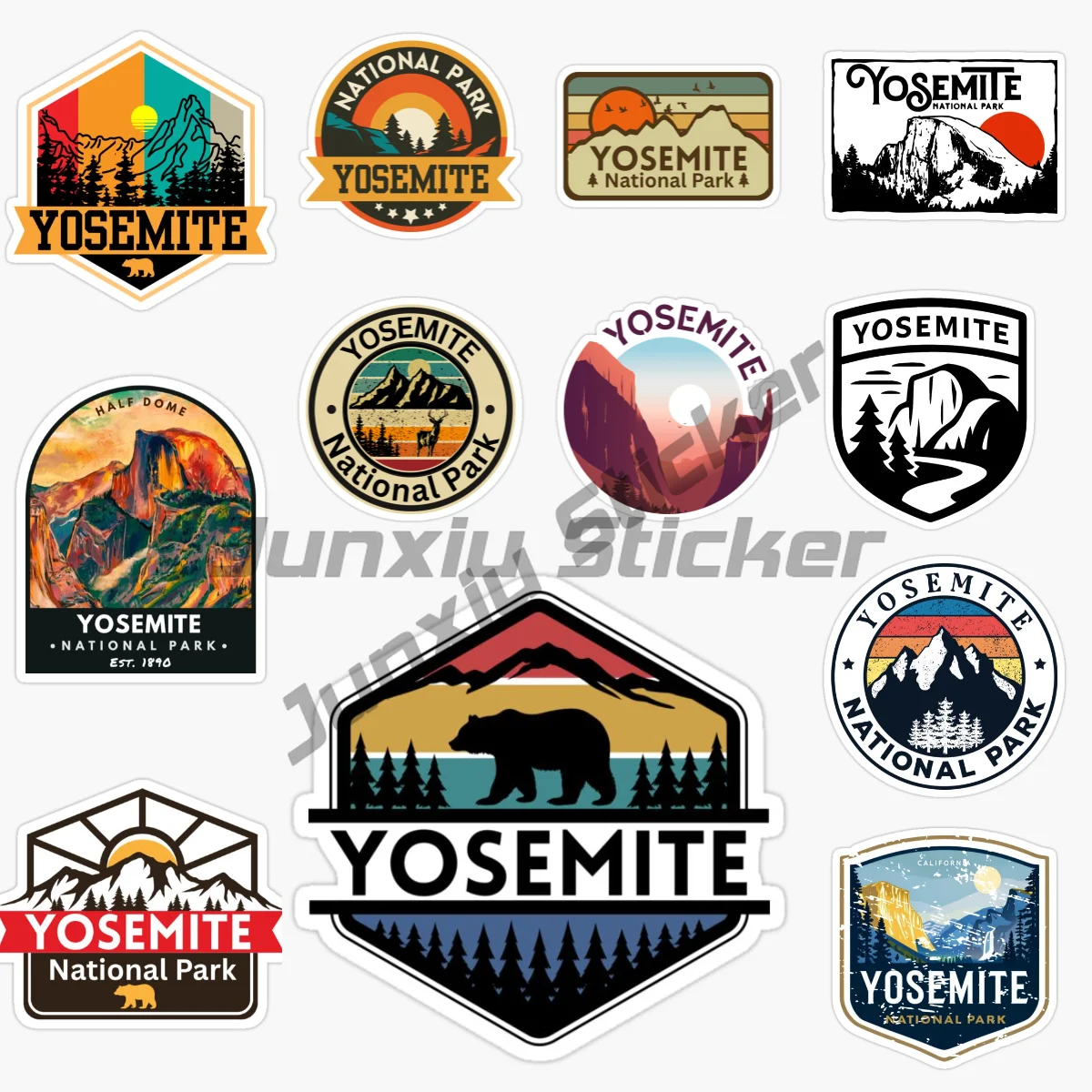 

YOSEMITE NATIONAL PARK Car Sticker Motorcycle Vinyl Bumper Truck Car Wall Room Bicycle Van Window Decorate PVC Decals