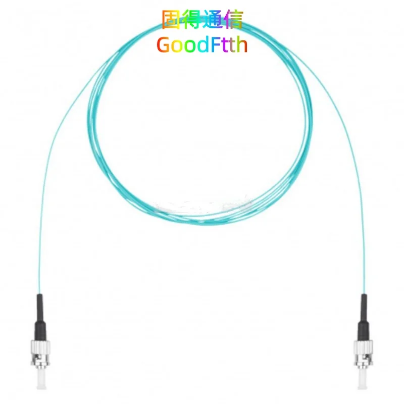 Patch Cord ST-ST Multimode OM3 Simplex 0.9mm Aqua Cable 10PCS/Lot GoodFtth