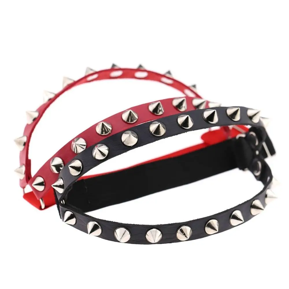 Leg Kawaii Band Garters Leather Rivet Ropa Cute Clothing Belt Garter Leather Garters Sexy Punk