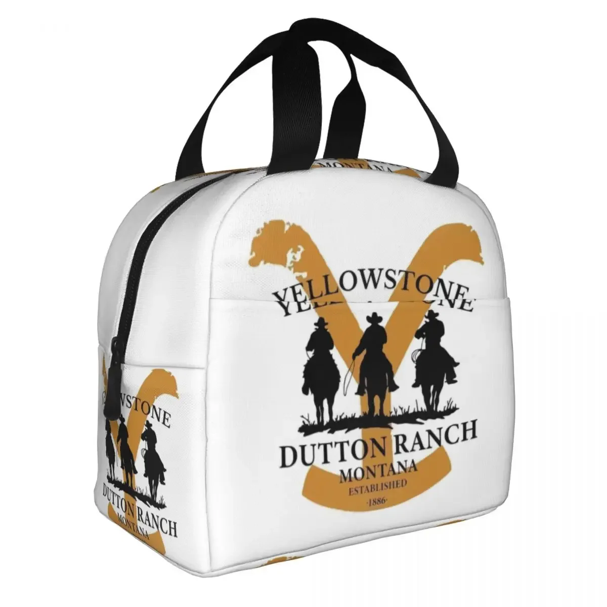 Custom Dutton Ranch Yellowstone Lunch Bag Men Women Thermal Cooler Insulated Lunch Boxes for Adult Office