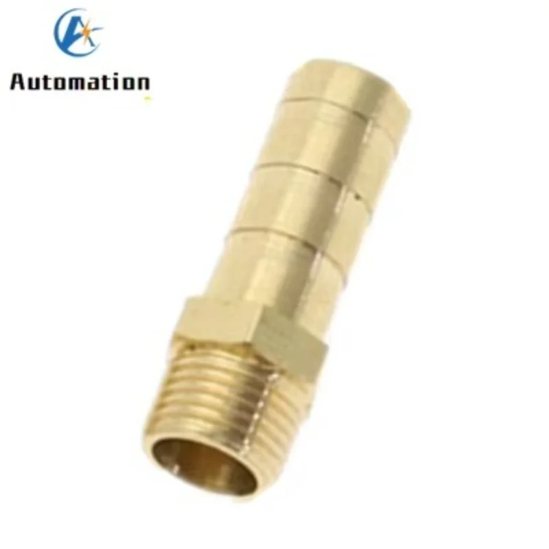 Brass Pipe Fitting 4mm-12mm Hose Barb Tail M10 M12 M14 M16 M20 Metric Male Thread Connector Joint Copper Coupler Adapter