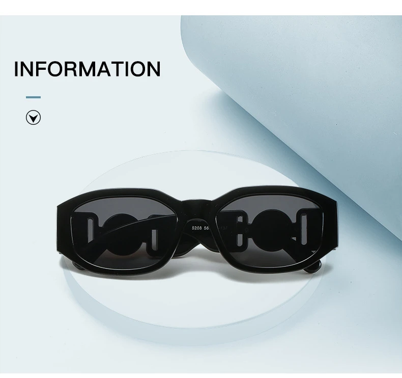 Vintage Quadratische Luxus Kleine Rahmen Sonnenbrille Männer Frauen Rechteck Marke Design Fashion Square Sonnenbrille Shades Vintage Gläser – Detail 3