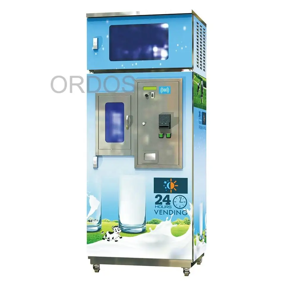 

Automatic Coin Used Sale Raw Machine Milk Vending Machines for Milk Sale