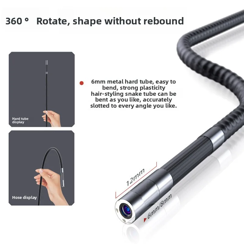 Picture 5: J500 360 Degree Rotatable High Def Endoscope for Automotive Pipe Inspection