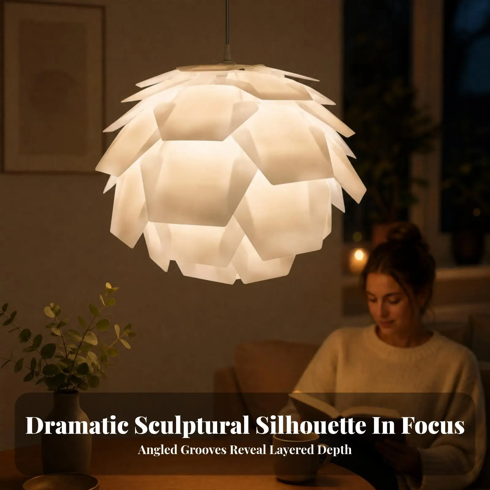 Pendant Lamp Shade Unique Pinecone Lamp Shade Lightshade Cozy Warm for Living Room, Dining Area