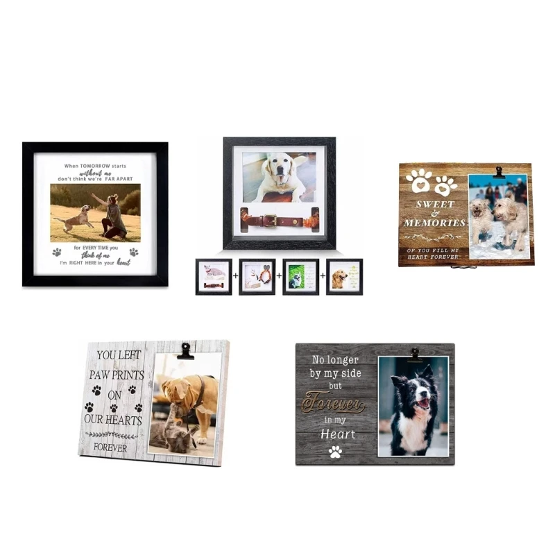 KX4B Dog Picture Frame for Dog Memorial Gifts Commemorate Ornaments Remembrance-