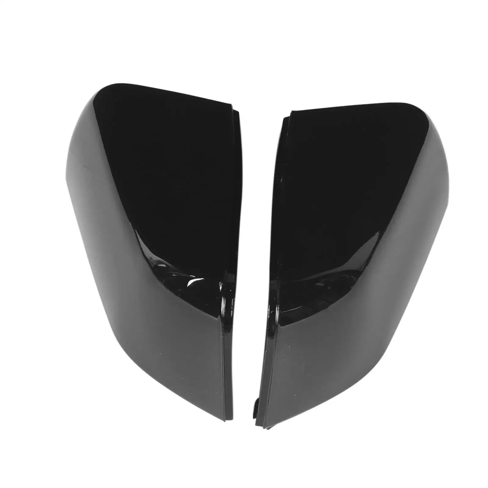 2PCS Door Mirror Cover LR019962 Glossy Black Replacement for LAND ROVER Range Rover Sport Discovery 4 2010‑2013