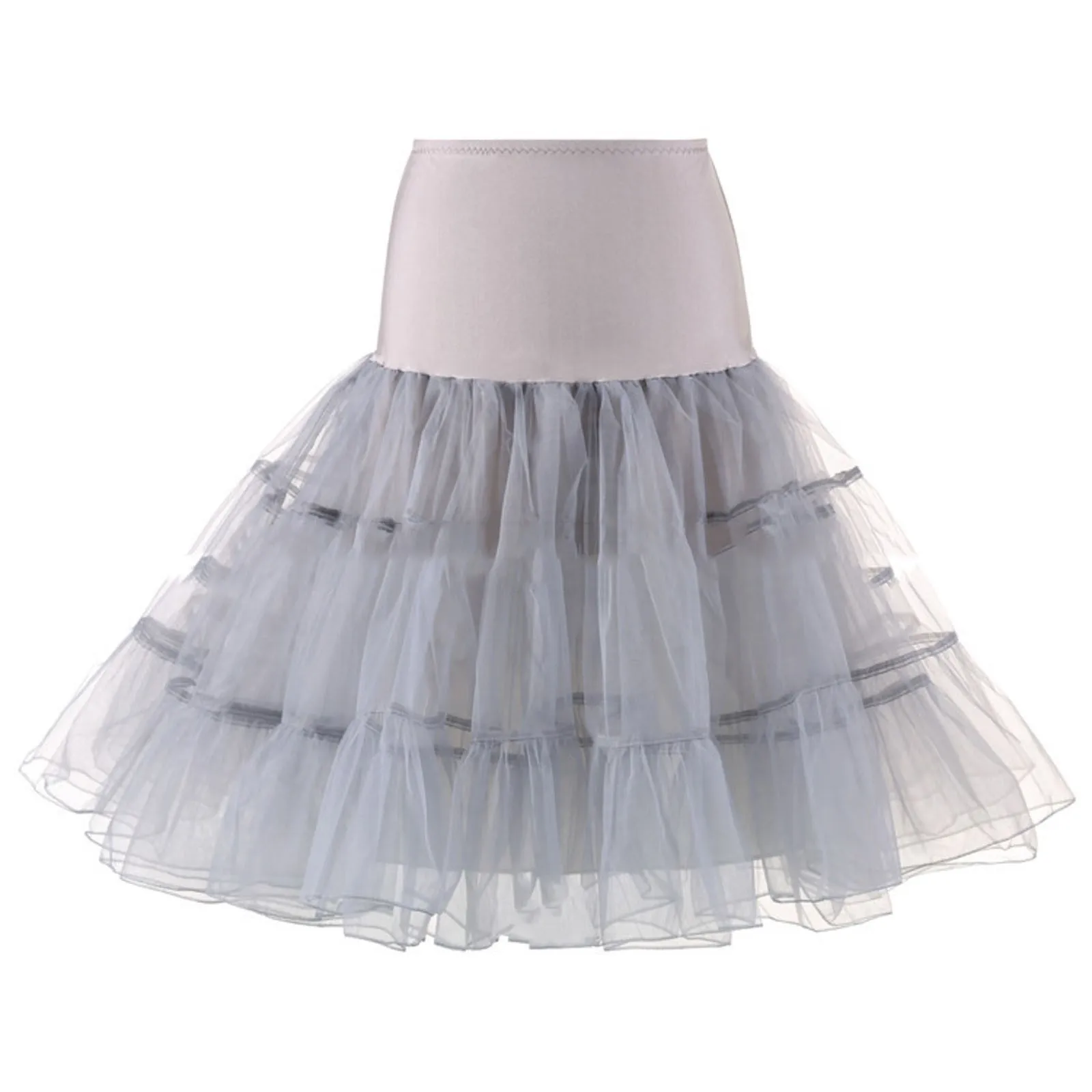 Womens Skirt Adult Dancing High Waist Pleated Short Skirt Dance Skirt Fashion Carnival Party Mesh Female Tutu Underskirt