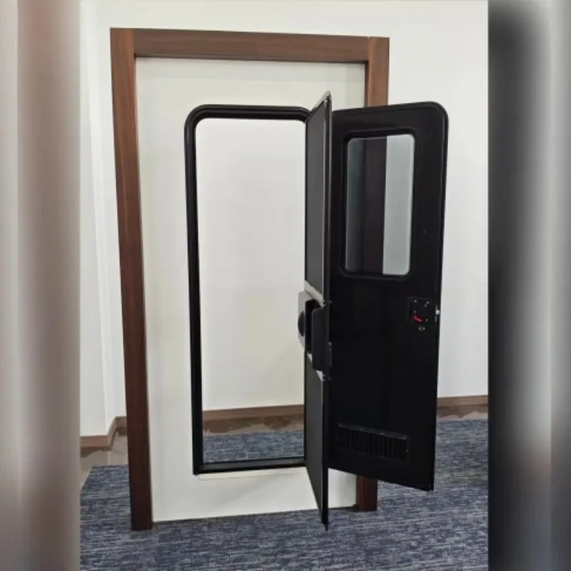 모터홈 액세서리 미국 스타일 RV 출입문 블랙 방충망 도어 프레임 및 블랙 패널 잠금장치 캠퍼 및 카라반용