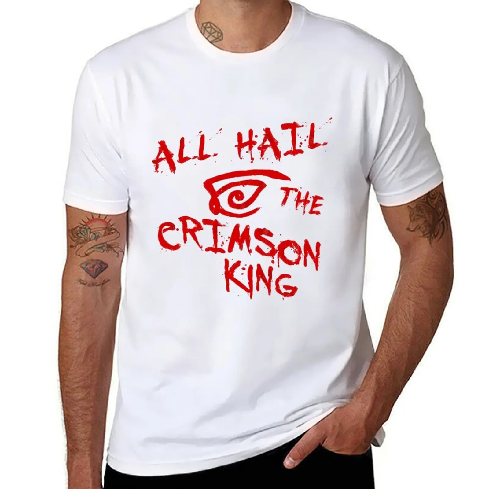 

All Hail the Crimson King T-Shirt t shirt man luxury funny t shirts cotton T-Shirt