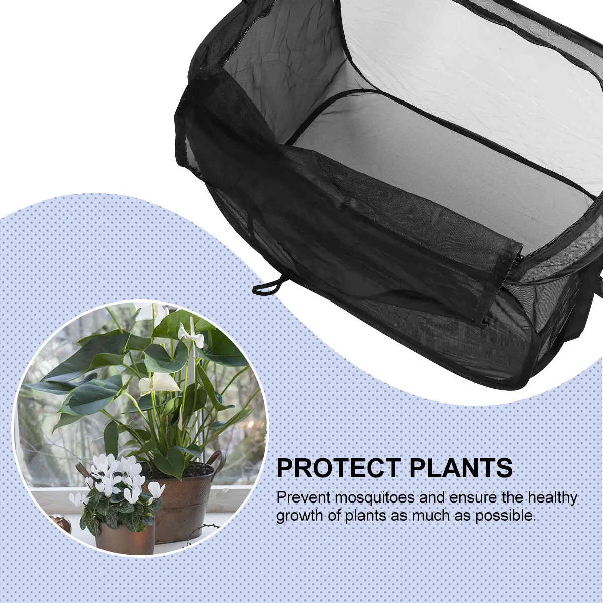 

1pc Foldable Insect Incubator Lightweight Exploration Tool For Kids Durable Protective Cage Zipper Design Easy