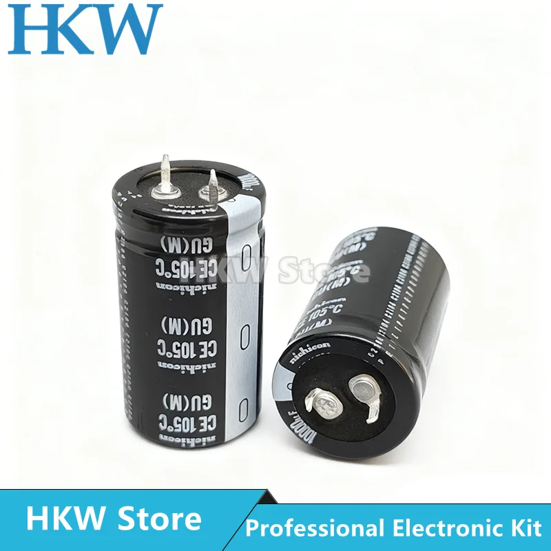 2pcs/lot NICHICON 10000UF 35V 25X45mm GU Series Electrolytic Capacitors Capacitor New and Original 35V10000UF 10000UF35V 25*45MM