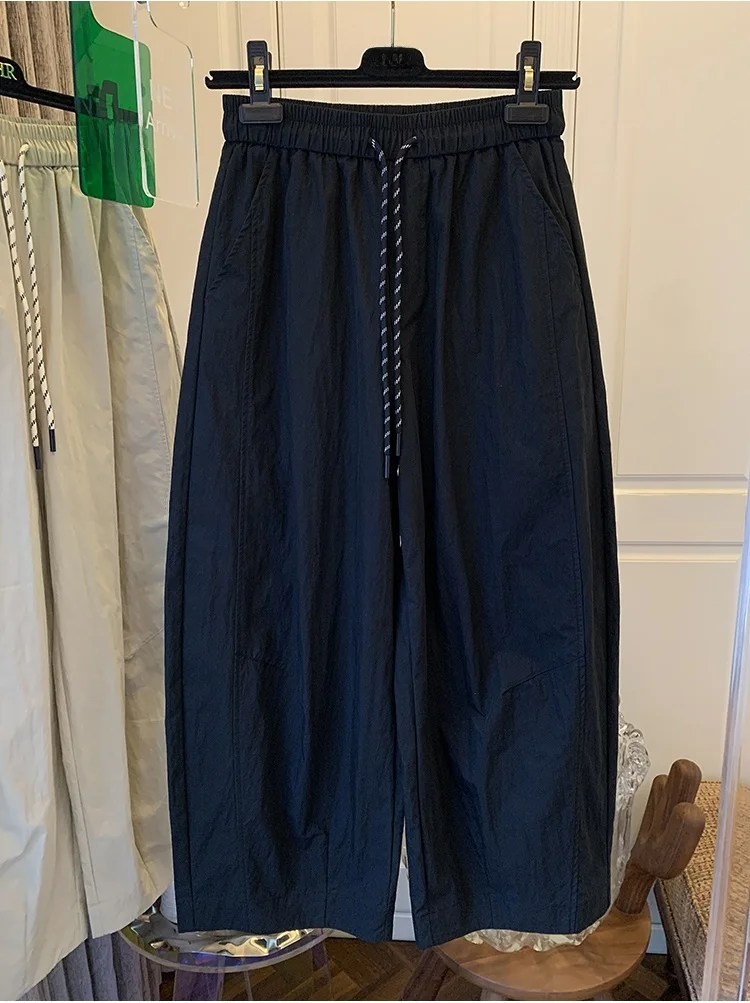 

Модные тонкие брюки с эластичной талией на осень-зиму, прямые брюки с высокой талией, повседневные брюки, женская модная рабочая одежда в корейском стиле, брюки