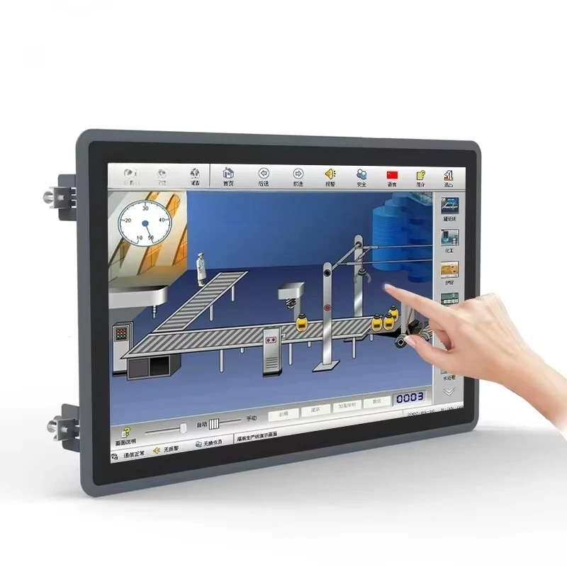 21.5 Inch High Brightness 1000 Nits Touch Screen Panel Embedded Vesa Kiosk Lcd Screen Display Industrial Monitor With Bezel 3mm