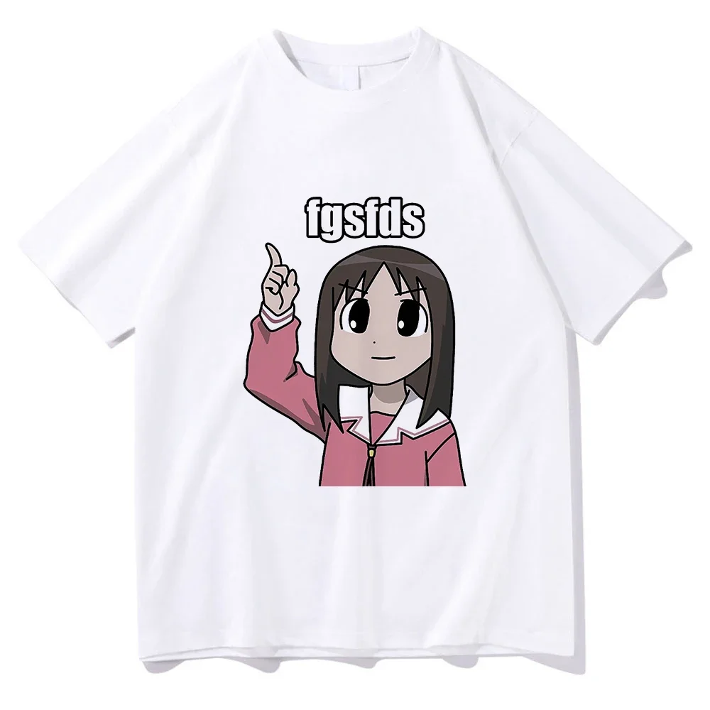 Osaka Autistic Fgsfds T Shirt Men Harajuku Funny Kawaii Ayumu Tshirt Unisex High Quality Anime Azumanga Daioh Tees Shirts