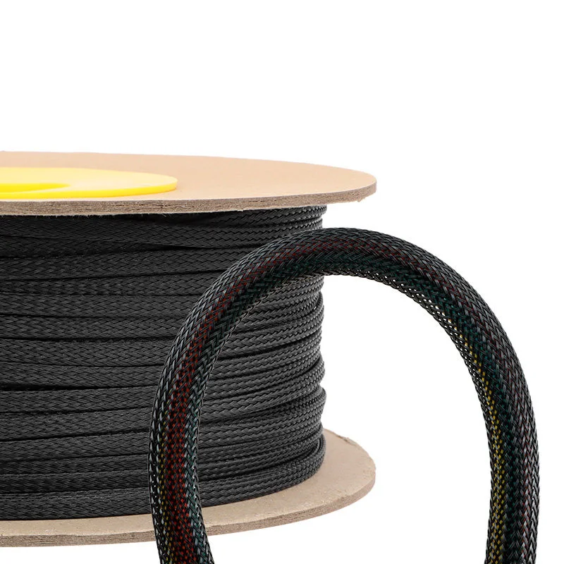 5/10Meter Black PET Insulated Braid Sleeving 1~100mm Wire Cable Gland Protection Cable Sleeve Flame-retardant,wear-resistant