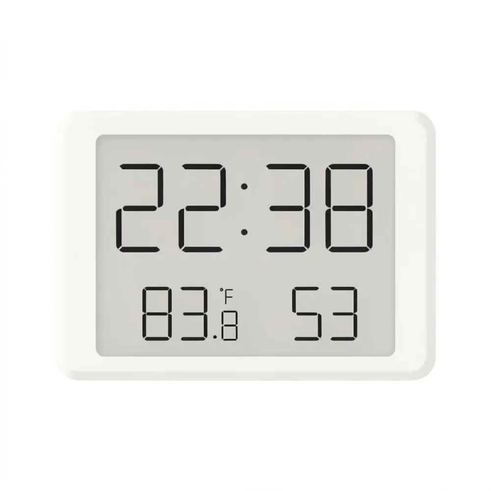 Minimalist Electronic Table Clock LCD Screen Silent Temperature Sensor Wall Mount Digital Timepiece Home Bedroom Decor