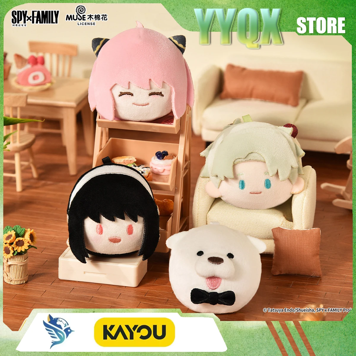 

KAYOU 2026 New SPY×FAMILY Pendant Pinch Decompress Decoration Collection Periphery Like Surprise Gift Cute Trendy Toys Movie Ani