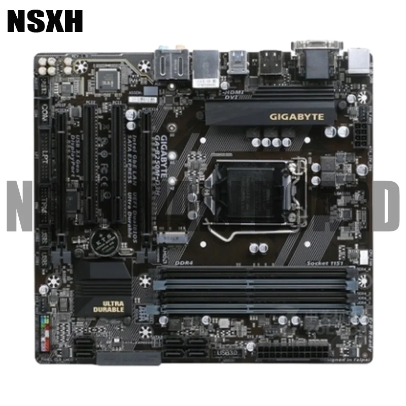 

GA-B250M-D3H Motherboard 64GB LGA 1151 DDR4 Micro ATX Mainboard 100% Tested Fully Work