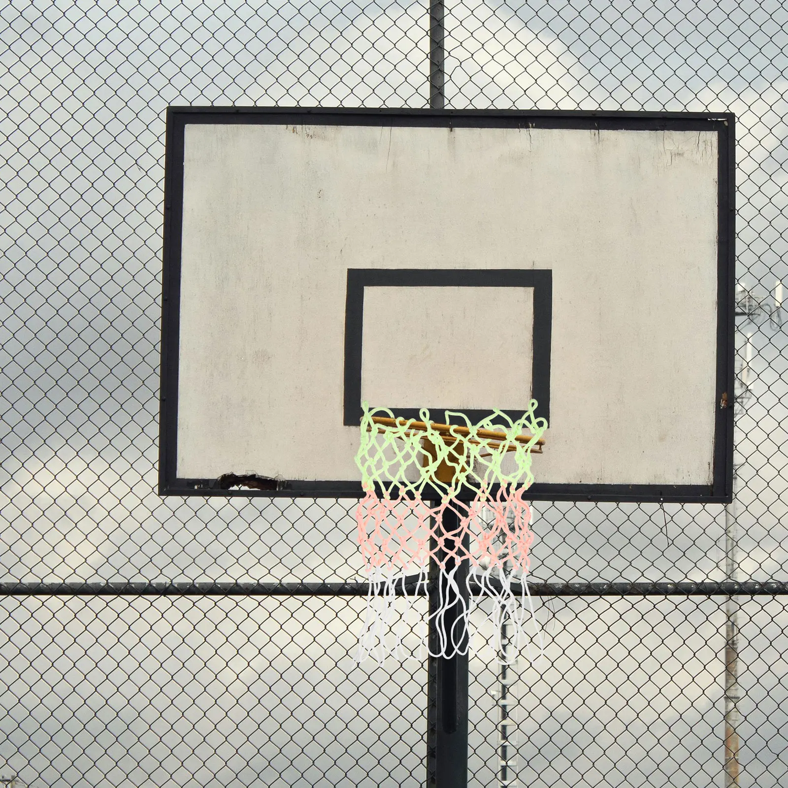 

Glow in The Dark Basketball Net Replacement for Hoop Night Play Heavy Duty Nylon Mesh Outdoor Indoor Strong for Players