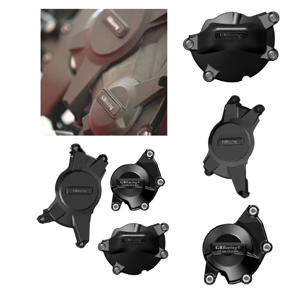 

For Suzuki GSXR1000 K9 L0 L1 L2 L3 L4 L5 L6 2009-2016 Motorcycles Engine cover Protection case for case Engine Covers Protectors