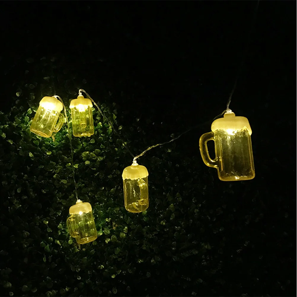

Beer Glass String Light LED 3m 20 Lamps Funny Creative Festival Lights Energy Saving Decor for Bar Store Atmosphere