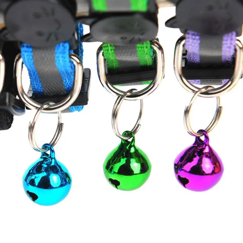 Options Adjustable Size with Bells Cat Head Pattern Reflective Cat Neck Strap Pet Accessories Kitten Decor Cat Collar