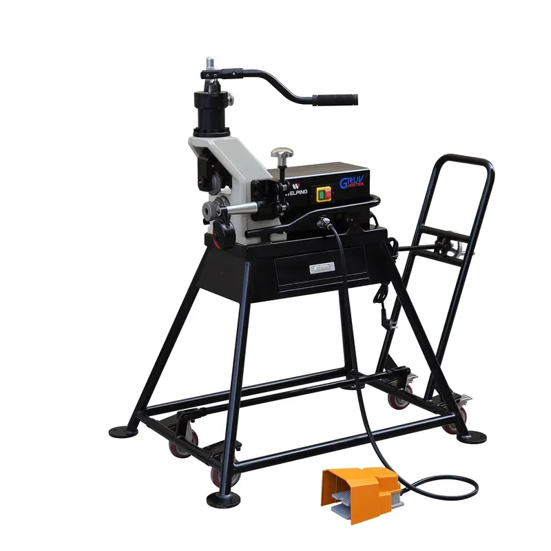WELPING 1Inch 8Inch Hydraulic Pipe Rolling Machine Gearbox Engine High-Accuracy 220V 0.8kW Transport Carriage