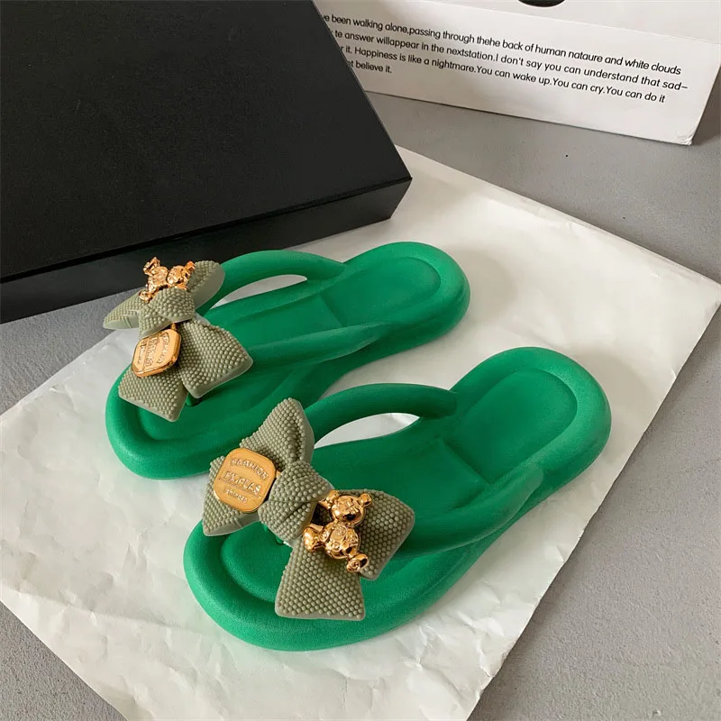 Women Summer Slippers Cute Clip Toe Flip Flops Shoes Female Platform Outdoor Fashion Beach Sandals Ladiew Casual Flat Slides