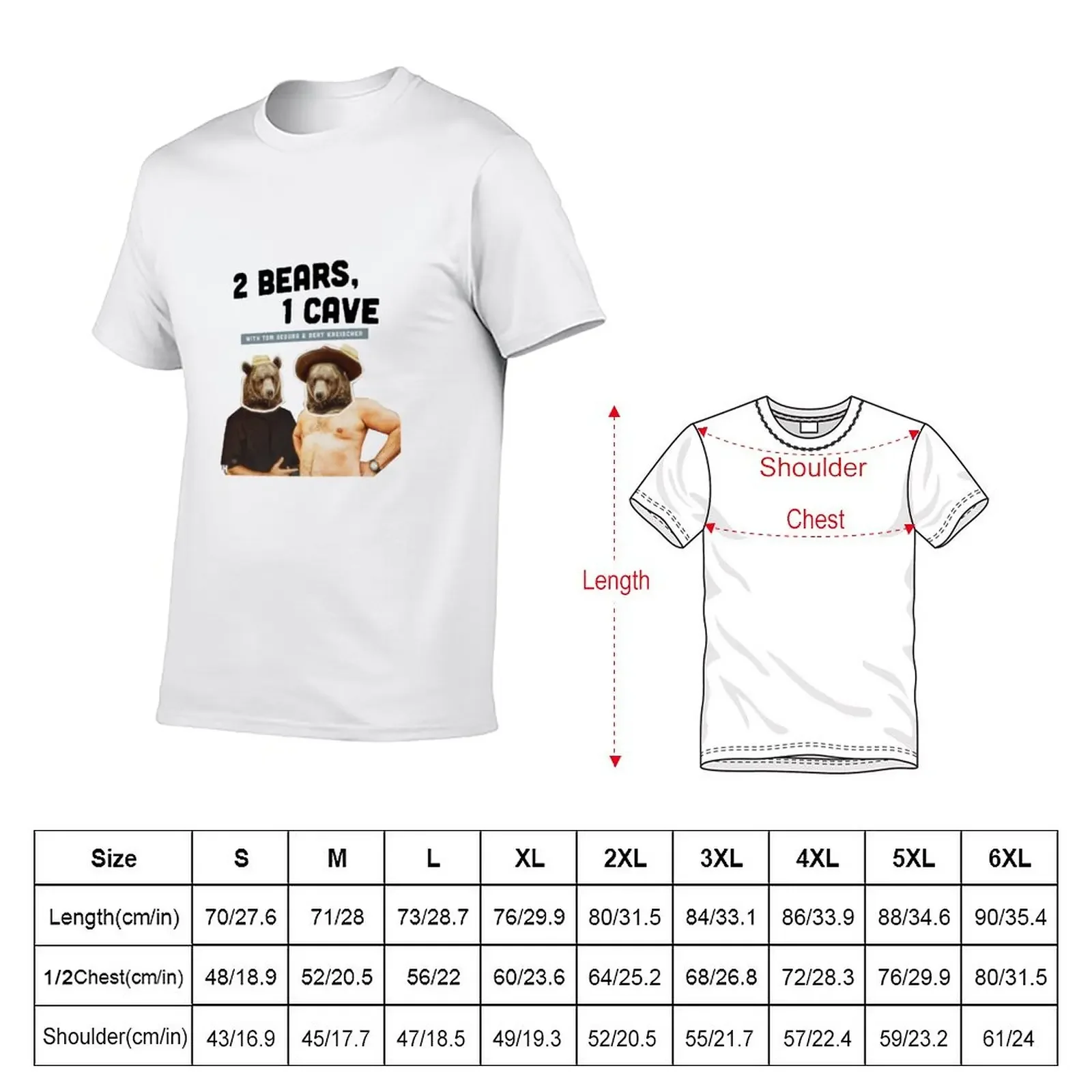 2 Bears, 1 Cave Original Podcast T-Shirt t-shirts man graphic t shirts boys animal print shirt heavy weight t shirts for men