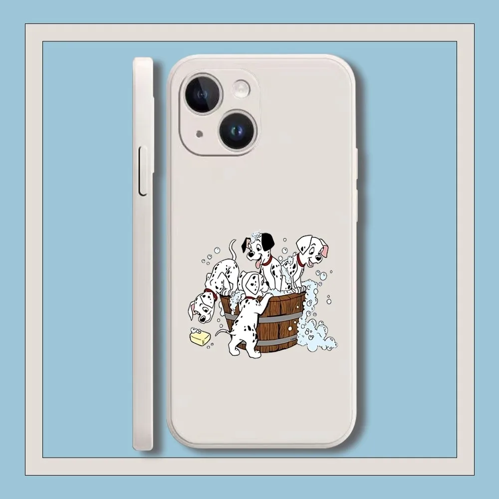 Anime_101_D-Dalmatians Phone Case For Iphone 11 13 14 Pro Max X Xr Xs Max Se2020 12mini White Cover Case