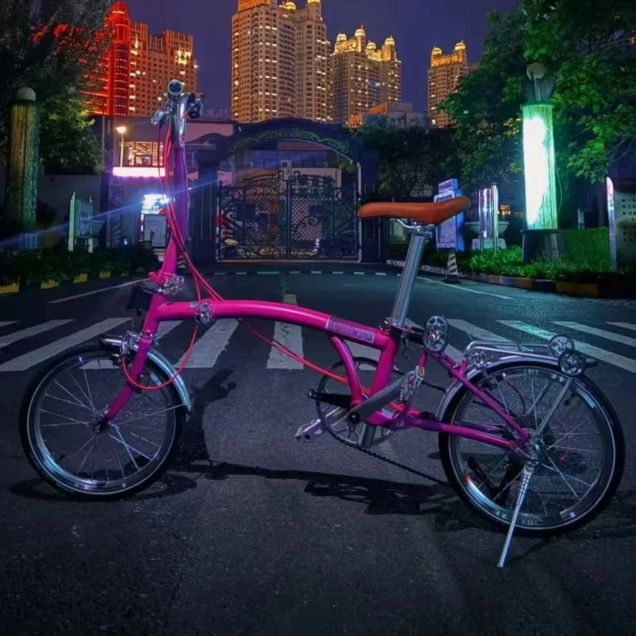 Carbon Steel Tri-fold Frame C Brake Portable Mini Folding Bike for Adult 20 Inch Folding Bicycle 9-speed Folding Bike