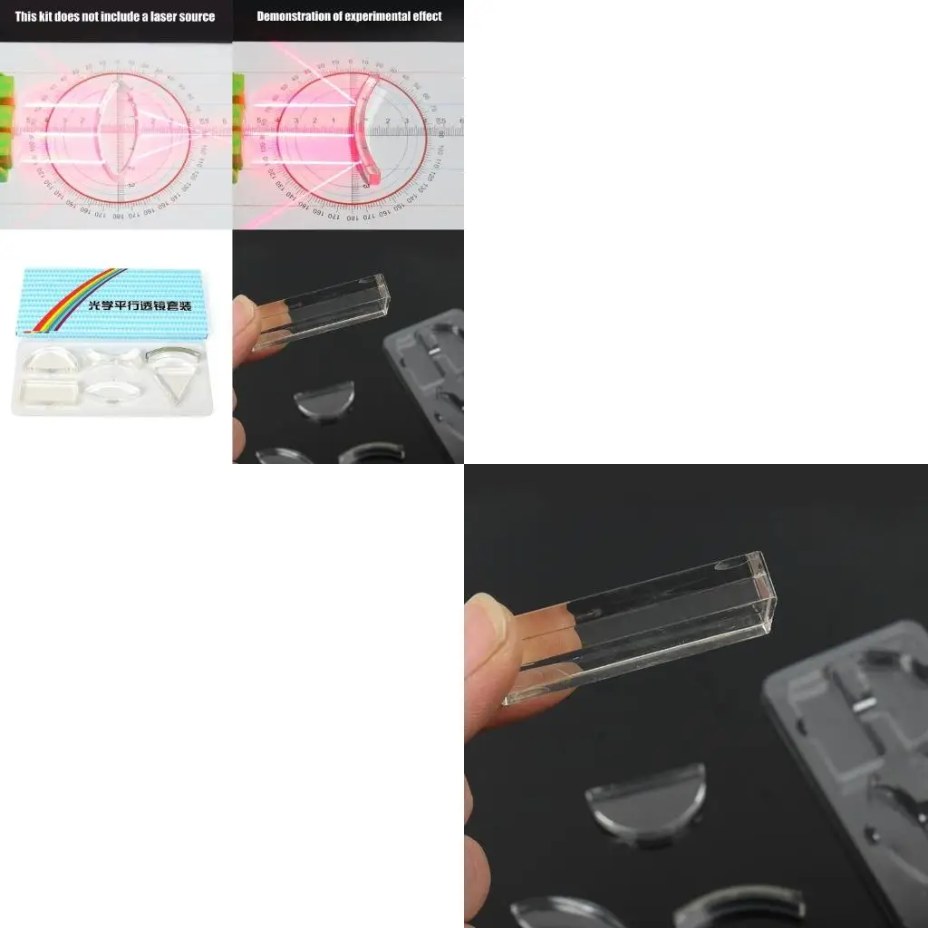 

6Pcs Physics Optics Lens Set For Exploring Optical Phenomena, Physics Optics Experiment Set For Teachers And Students