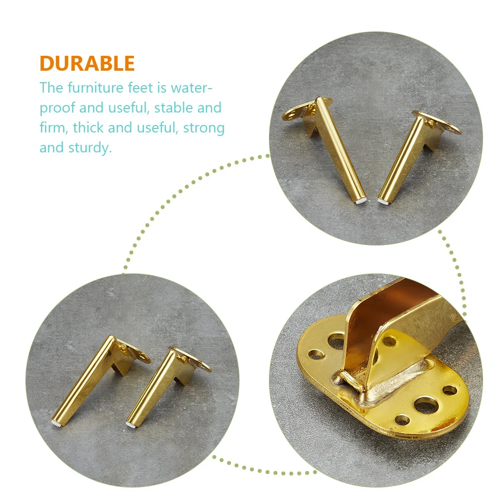 

Furniture Legs Metal Table Dresser Legs Durable Non-Slip Wear-Resistant Long Lifespan Corrosion Resistant Easy Install Heavy