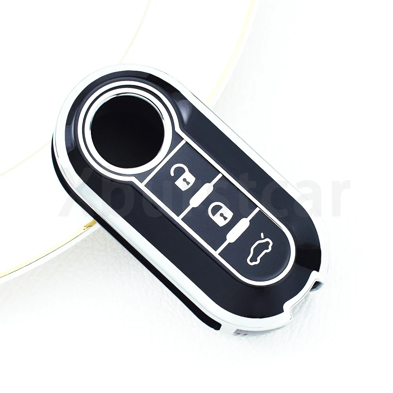 TPU Car Key Case Cover For Fiat 500 Panda Ducato 500L Lancia Grande Punto Dot Evo Palio for Citroen Jumper for Peugeot Boxer